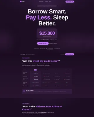Capital — Intelligent Youth Financing Landing Page Template