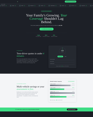 Buckle - Trusted Familyauto Landing Page Template