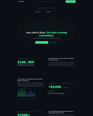 Nexus — Premium 529 Advisory Landing Page Template