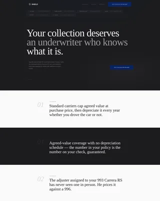 Apex — Sophisticated Collector Auto Insurance Landing Page Template