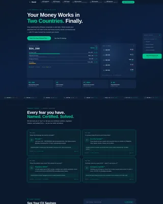 Exchange — Multicurrency Investment Platform Landing Page Template