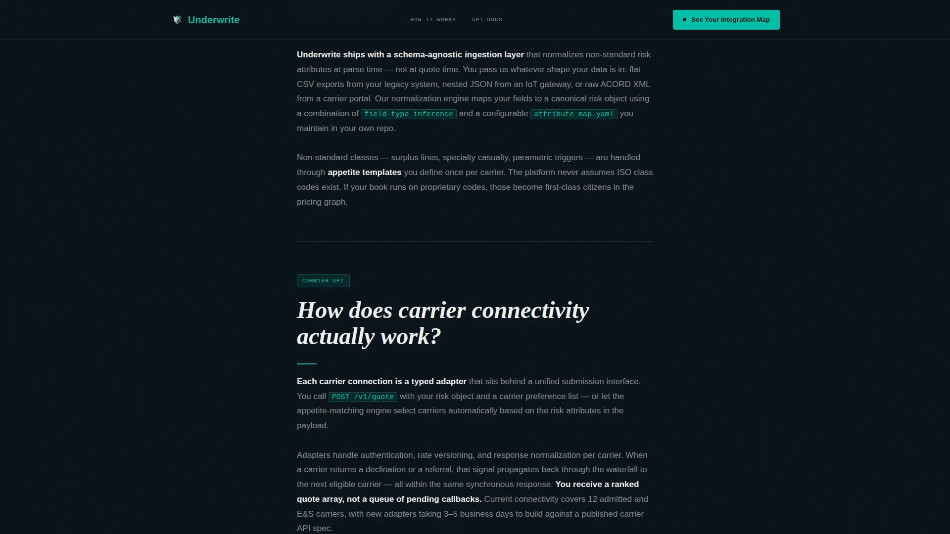 Accelerate — Underwriting Automation Solution Landing Page Template