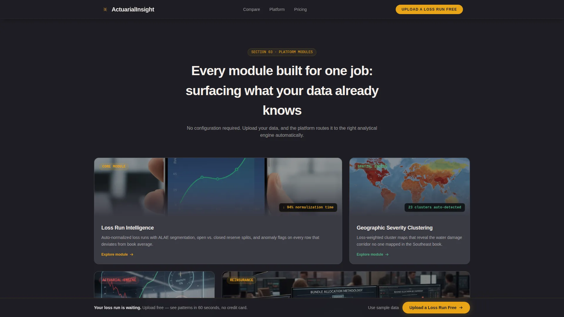 Insurance Analytics Dashboard Landing Page Template