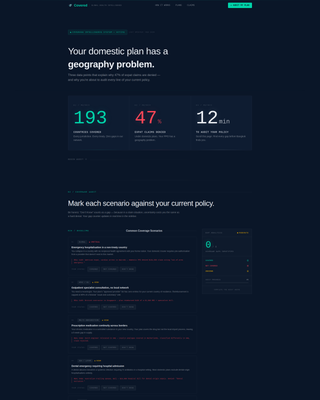 Covered - Authoritative Expatinsurance Landing Page Template