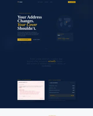 Cover — Expat Home Insurance Landing Page Template