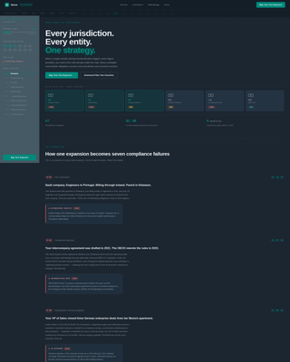Nexus - Authoritative Internationaltax Landing Page Template