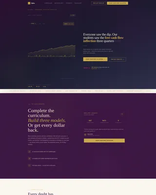 Alpha - Institutional Investing Education Landing Page Template