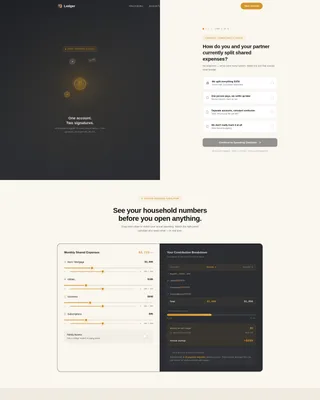 Coordinate — Joint Account Platform Landing Page Template