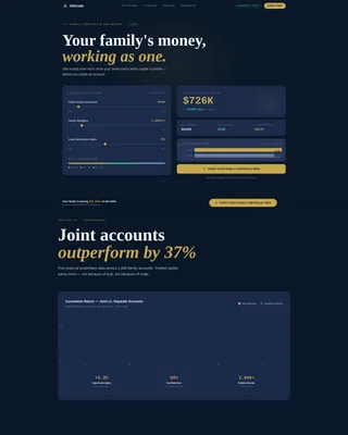 Allocate - Family Capital Management Landing Page Template