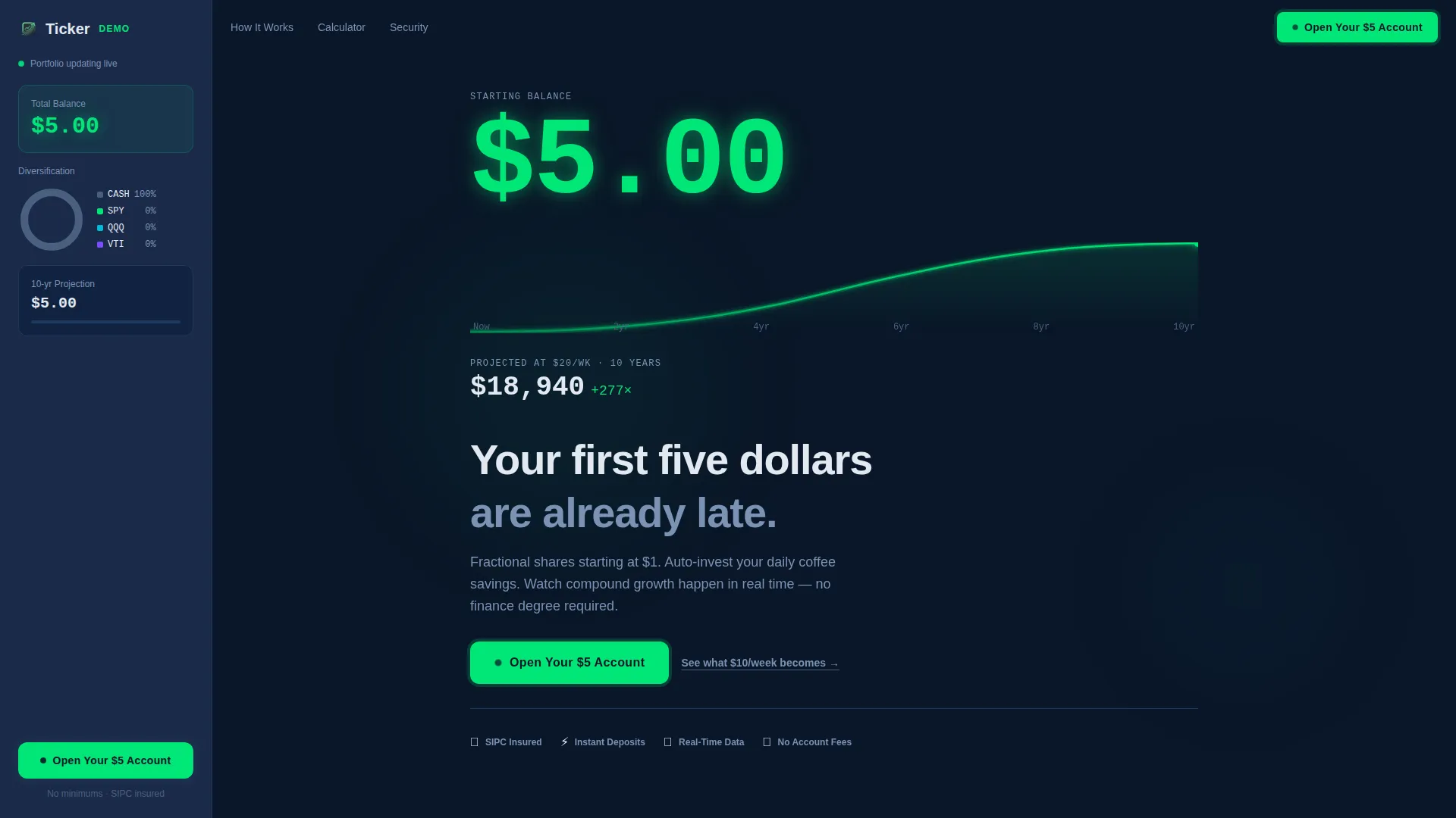 Gain — Smart Investment Account Landing Page Template