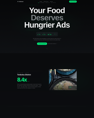 Clickcost - Precision Foodandbeverage Landing Page Template