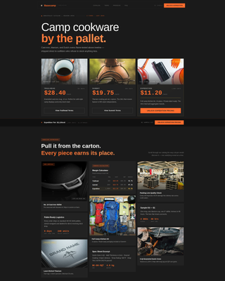 Basecamp - Premium Cookware Landing Page Template