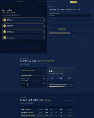 Elevate — Executive Mortgage Broker Landing Page Template