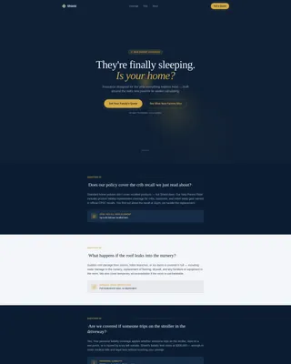 Assure — Parent Home Insurance Landing Page Template