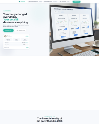 Pawprint - Trusted Petinsurance Landing Page Template