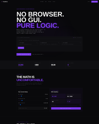 Headless Enterprise Software Cost Calculator Website Template