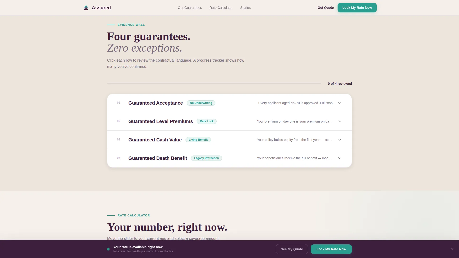 Affirm — Accessible Retiree Life Landing Page Template