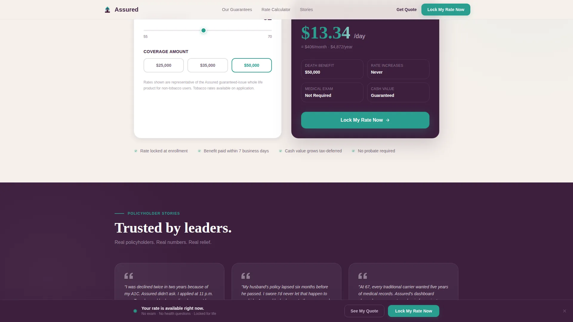 Affirm — Accessible Retiree Life Landing Page Template