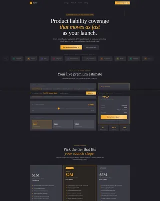 Launch — Rapid Liability Protection Landing Page Template