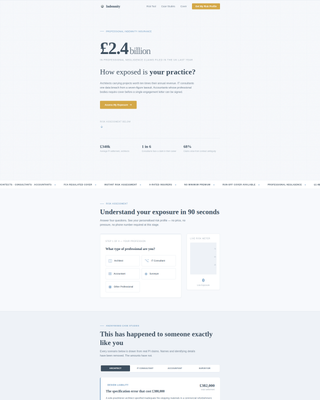 Indemnity - Trusted Professional Landing Page Template