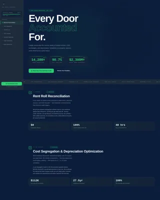 Balance — Transparent Property Accounting Landing Page Template