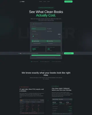 Harmony — Organized Restaurant Books Landing Page Template