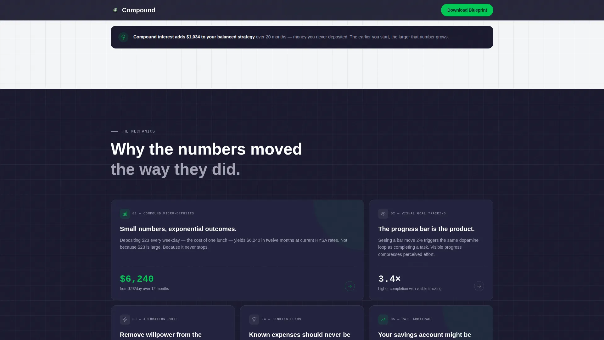 Accrue — Savings Tracker Goal Landing Page Template