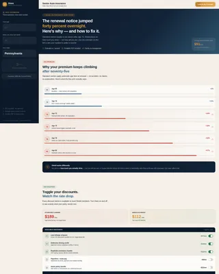 Assure — Senior Auto Insurance Landing Page Template
