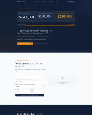 Canopy — Senior Liability Coverage Landing Page Template