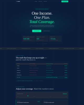 Fortress — Precision Risk Insurance Landing Page Template