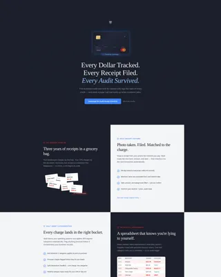 Prime — Business Credit Card Landing Page Template