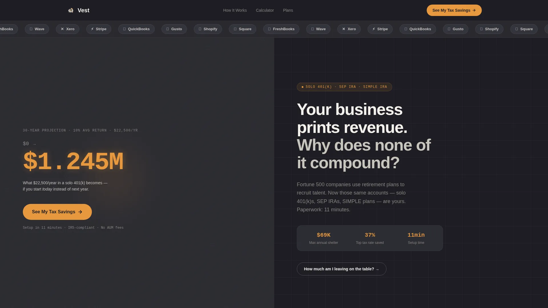 Accelerate — Scalable Startup Retirement Landing Page Template