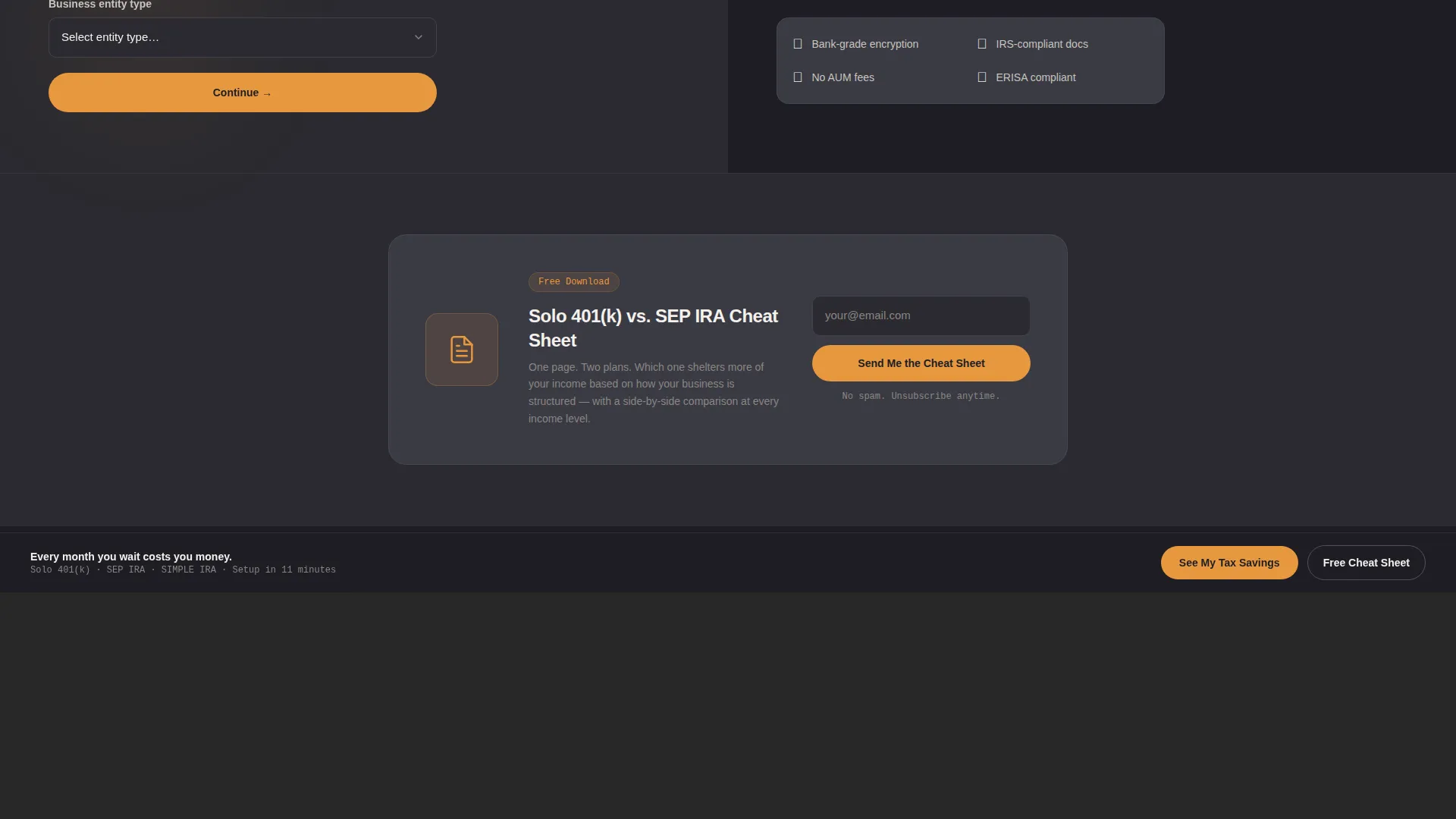 Accelerate — Scalable Startup Retirement Landing Page Template