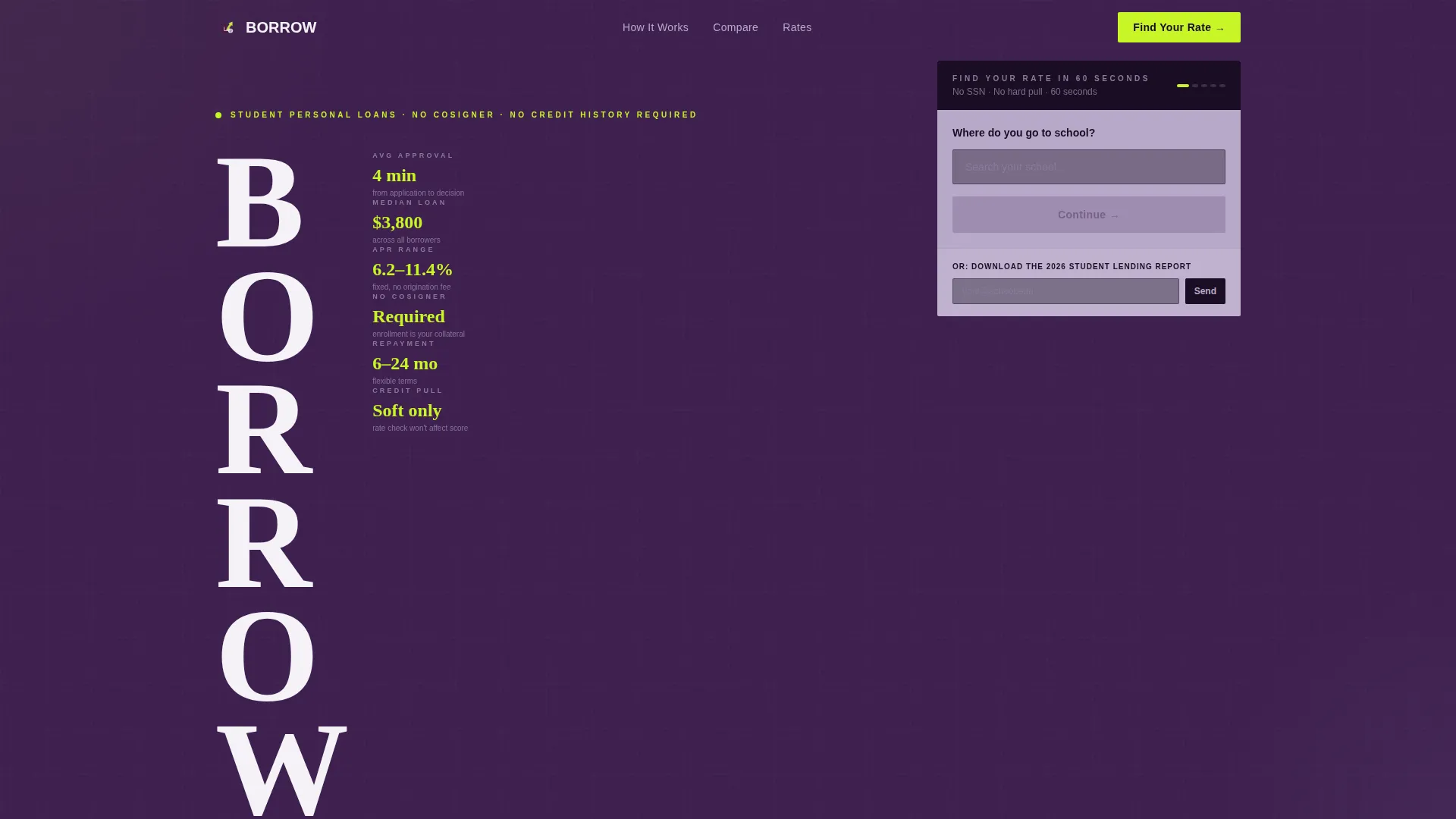 Accelerate — Student Personal Loan Landing Page Template