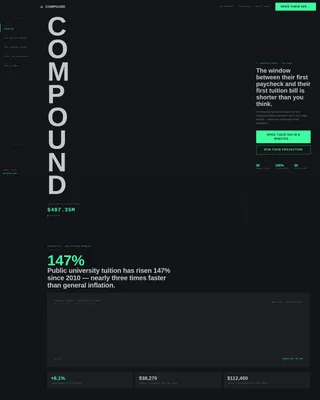 Compound — Intelligent Teen Savings Landing Page Template