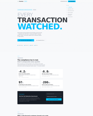 Monitor - Powerful Transactionmonitoring Landing Page Template