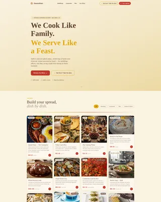 Dastarkhan — Authentic Afghan Catering Landing Page Template