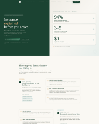 Clarity - Transparent Allergist Landing Page Template