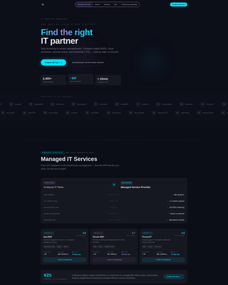 IT - Modern Services Landing Page Template