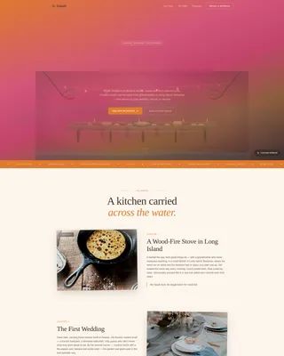 Conch - Authentic Island Catering Landing Page Template