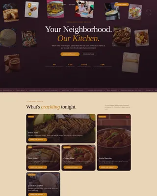 Bhaat - Neighborhood Bengali Restaurant Landing Page Template