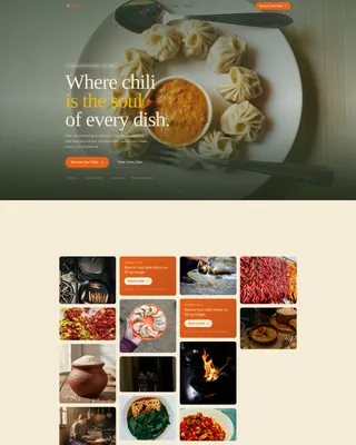 Bhutan — Artisan Himalayan Cuisine Landing Page Template