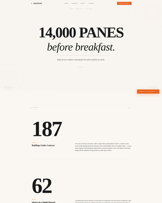 Squeegee - Highrise Windowcleaning Landing Page Template