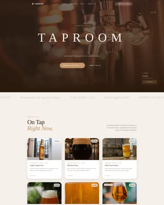 Craft — Elevated Brewery Marketplace Landing Page Template