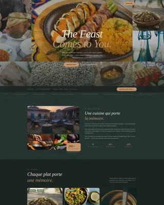 Brais — Burkinabé Catering Landing Page Template