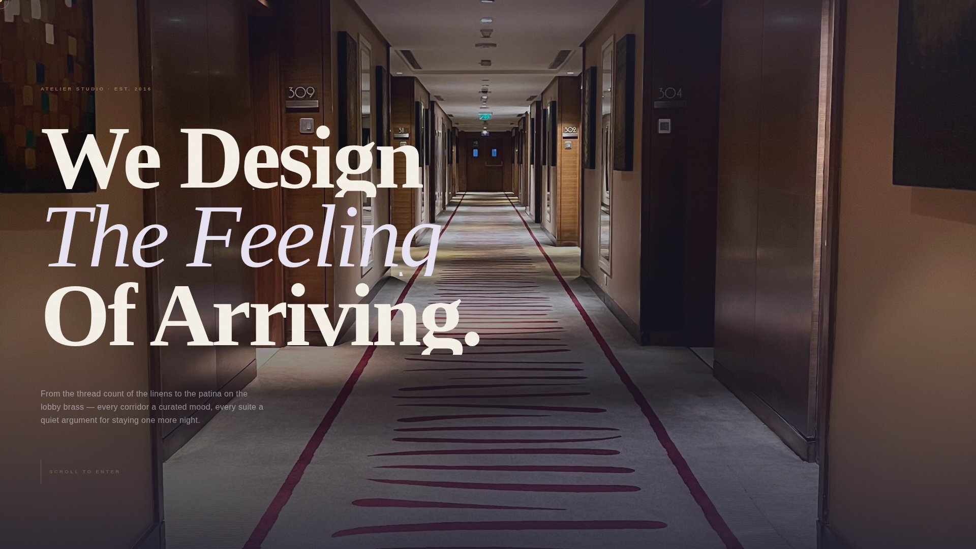Hospitality & Restaurant Design Professional Website Template