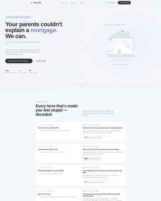 Prequalify - Clear Mortgage Landing Page Template