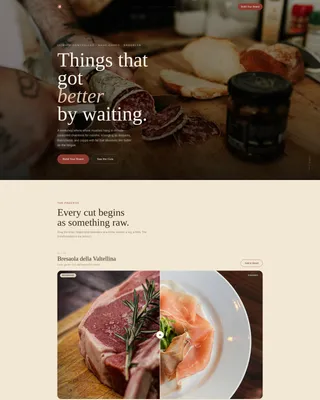 Cure — Artisan Charcuterie Builder Landing Page Template