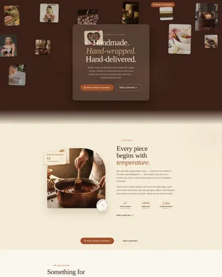 Bonbon — Luxury Chocolate Gifting Landing Page Template