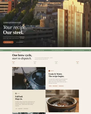 Brewpath — Artisan Brewing Landing Page Template